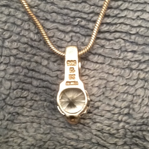 20” Silver Chain w/Clear Color Stone 👀💍 - Picture 5 of 6